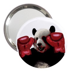 Boxing Panda  3  Handbag Mirrors by Valentinaart