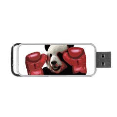 Boxing Panda  Portable Usb Flash (two Sides) by Valentinaart