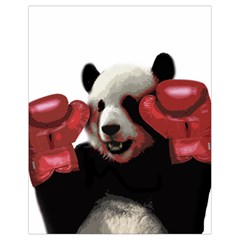 Boxing Panda  Drawstring Bag (small) by Valentinaart