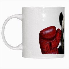 Boxing Panda  White Mugs by Valentinaart