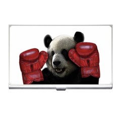 Boxing Panda  Business Card Holders by Valentinaart