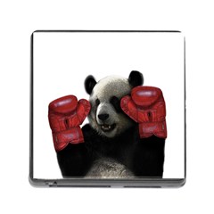 Boxing Panda  Memory Card Reader (square) by Valentinaart