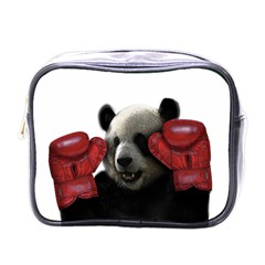 Boxing Panda  Mini Toiletries Bags by Valentinaart