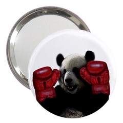 Boxing Panda  3  Handbag Mirrors by Valentinaart