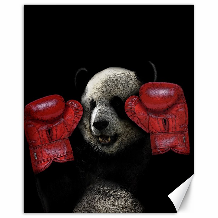 Boxing panda  Canvas 16  x 20  