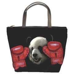 Boxing Panda  Bucket Bags by Valentinaart