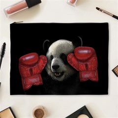 Boxing Panda  Cosmetic Bag (xl) by Valentinaart