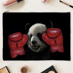 Boxing Panda  Cosmetic Bag (xxxl)  by Valentinaart