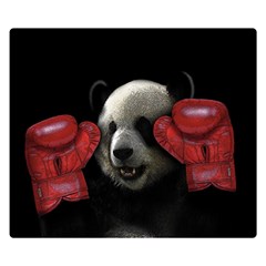 Boxing Panda  Double Sided Flano Blanket (small)  by Valentinaart