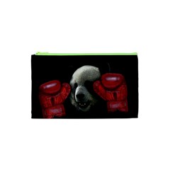 Boxing Panda  Cosmetic Bag (xs) by Valentinaart