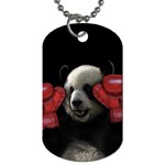 Boxing panda  Dog Tag (One Side) Front