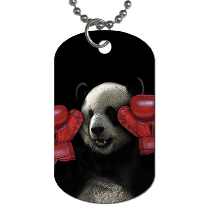 Boxing panda  Dog Tag (One Side)