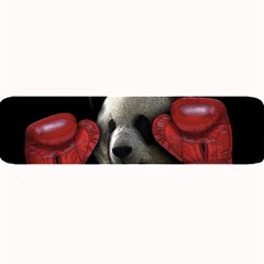 Boxing Panda  Large Bar Mats by Valentinaart