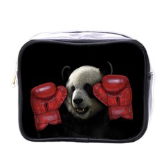 Boxing Panda  Mini Toiletries Bags by Valentinaart