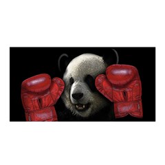 Boxing Panda  Satin Wrap by Valentinaart