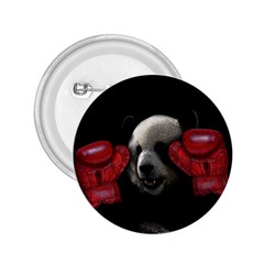 Boxing Panda  2 25  Buttons by Valentinaart