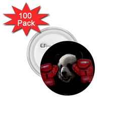 Boxing Panda  1 75  Buttons (100 Pack)  by Valentinaart