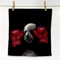 Boxing Panda  Face Towel by Valentinaart