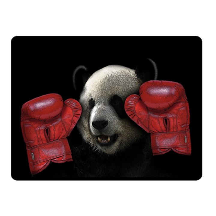 Boxing panda  Fleece Blanket (Small)