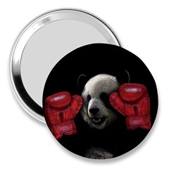 Boxing Panda  3  Handbag Mirrors by Valentinaart