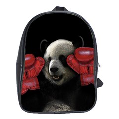 Boxing Panda  School Bags (xl)  by Valentinaart