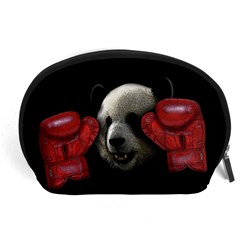 Boxing Panda  Accessory Pouches (large)  by Valentinaart