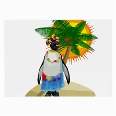 Tropical Penguin Large Glasses Cloth by Valentinaart