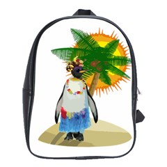 Tropical Penguin School Bags(large)  by Valentinaart