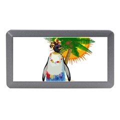 Tropical Penguin Memory Card Reader (mini) by Valentinaart