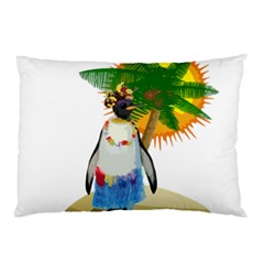 Tropical Penguin Pillow Case (two Sides) by Valentinaart