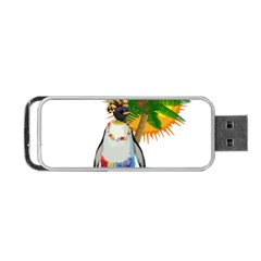 Tropical Penguin Portable Usb Flash (two Sides) by Valentinaart