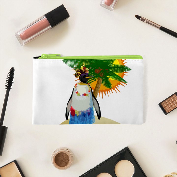 Tropical penguin Cosmetic Bag (XS)