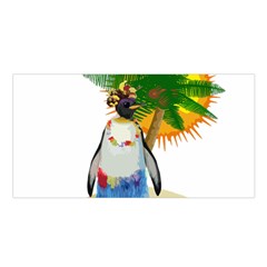 Tropical Penguin Satin Shawl by Valentinaart