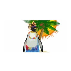 Tropical Penguin Satin Wrap by Valentinaart