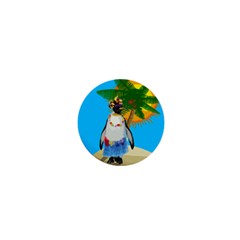 Tropical Penguin 1  Mini Buttons by Valentinaart