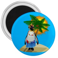 Tropical Penguin 3  Magnets by Valentinaart