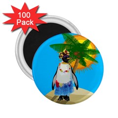 Tropical Penguin 2 25  Magnets (100 Pack)  by Valentinaart