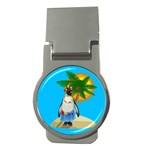 Tropical penguin Money Clips (Round)  Front