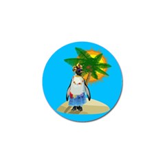 Tropical Penguin Golf Ball Marker (4 Pack) by Valentinaart