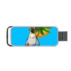 Tropical Penguin Portable Usb Flash (one Side) by Valentinaart