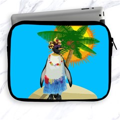 Tropical Penguin Apple Ipad 2/3/4 Zipper Cases by Valentinaart