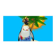 Tropical Penguin Satin Wrap by Valentinaart