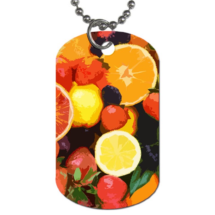 Fruits pattern Dog Tag (One Side)