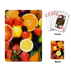 Fruits Pattern Playing Card by Valentinaart