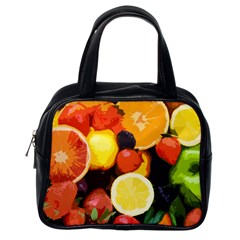 Fruits Pattern Classic Handbags (one Side) by Valentinaart