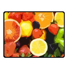 Fruits Pattern Fleece Blanket (small) by Valentinaart