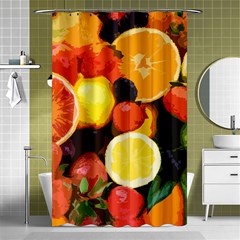 Fruits Pattern Shower Curtain 48  X 72  (small)  by Valentinaart