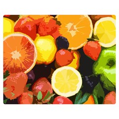 Fruits Pattern Double Sided Flano Blanket (medium)  by Valentinaart