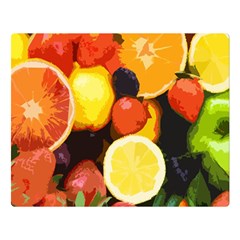 Fruits Pattern Double Sided Flano Blanket (large)  by Valentinaart