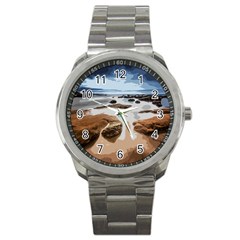 Landscape Sport Metal Watch by Valentinaart